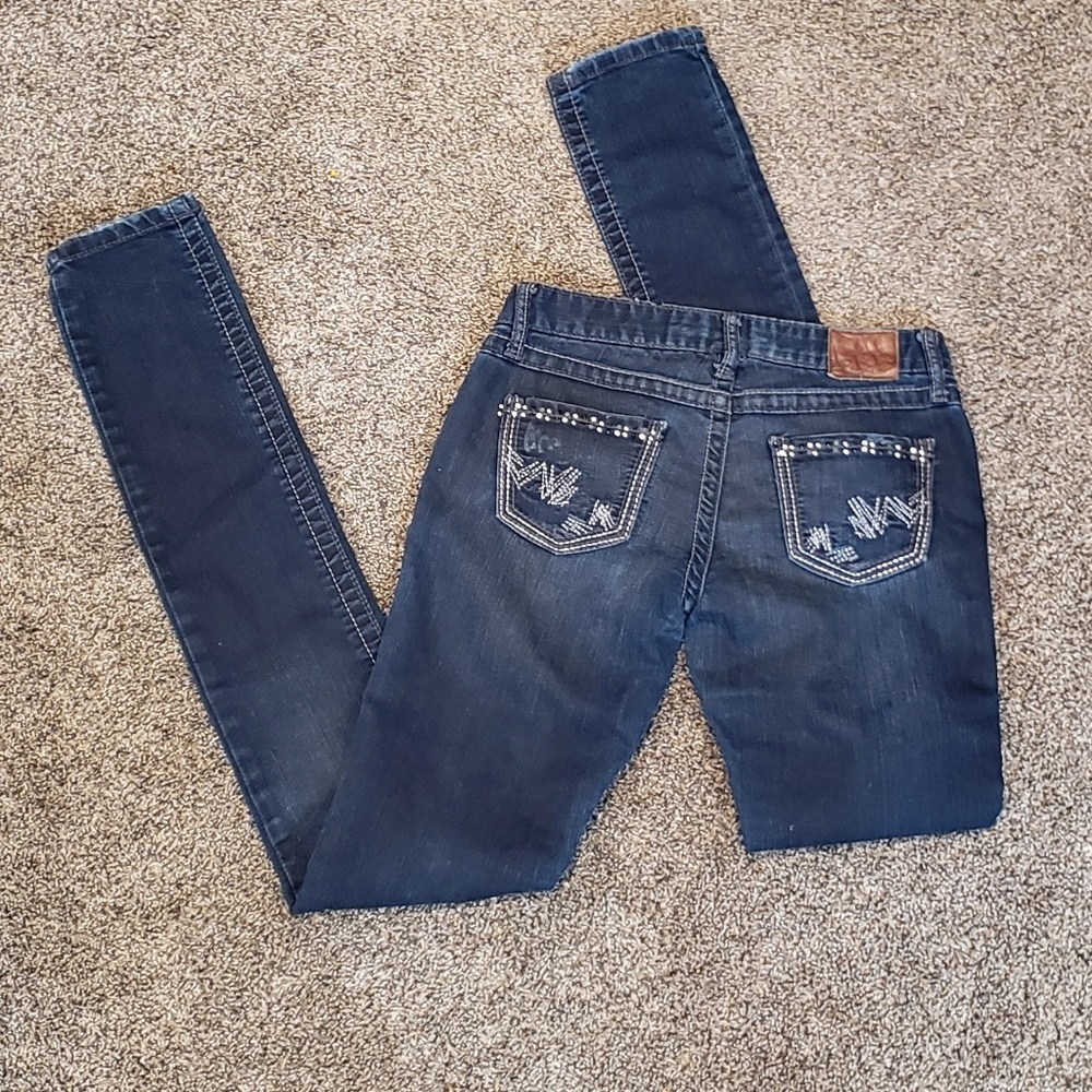 36” INSEAM!! BKE Madison Skinny Stretch Bedazzled